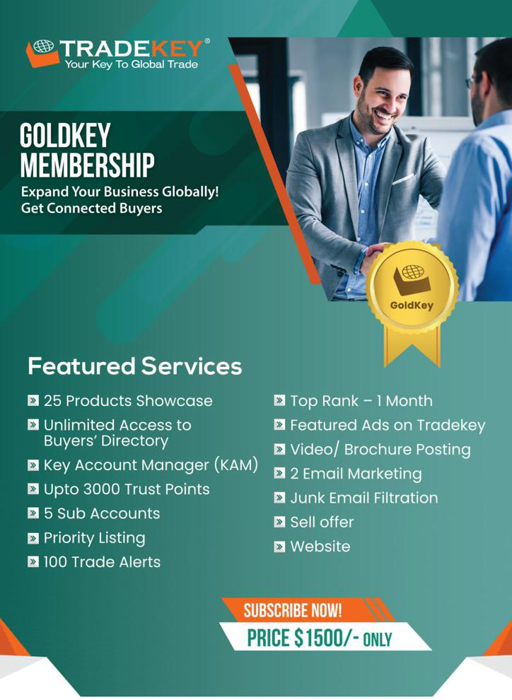 Gold Membership to Tradekey.com