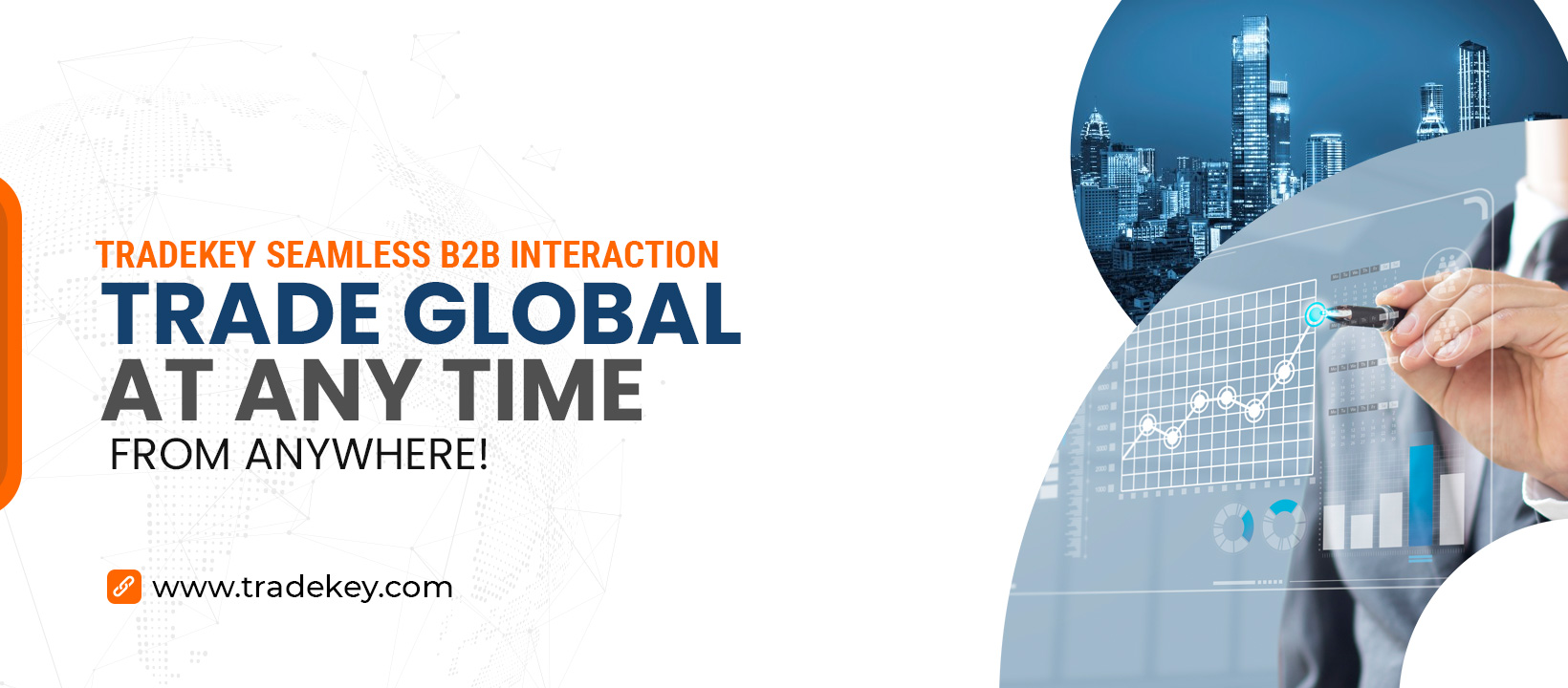 TradeKey Banner | Trade Global at any time from Anywhere!